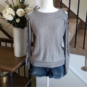 Forever 21 Sweater with destroyed sleeves (size medium)